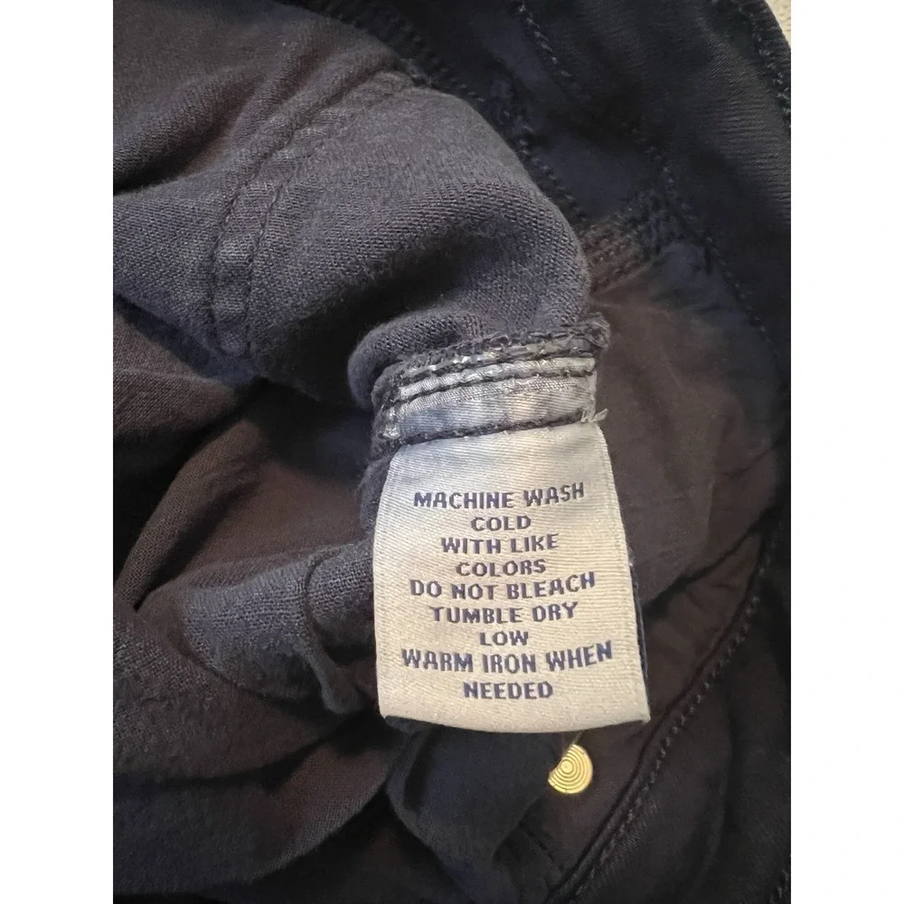 ROWM Mens Pants 38x32 Navy Stretch Casual 5 Pocket Straight Cotton